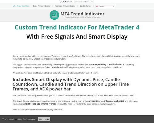 Download Custom Indicators for MetaTrader 4 with BONUS OFFER