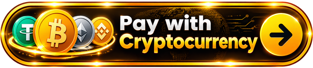 pay with cryptocurrency gold banner pay with cryptocurrency